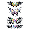 Set of Tribal Butterfly Design Temporary Tattoos
